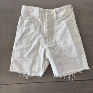Just Black Off-White Jean Shorts